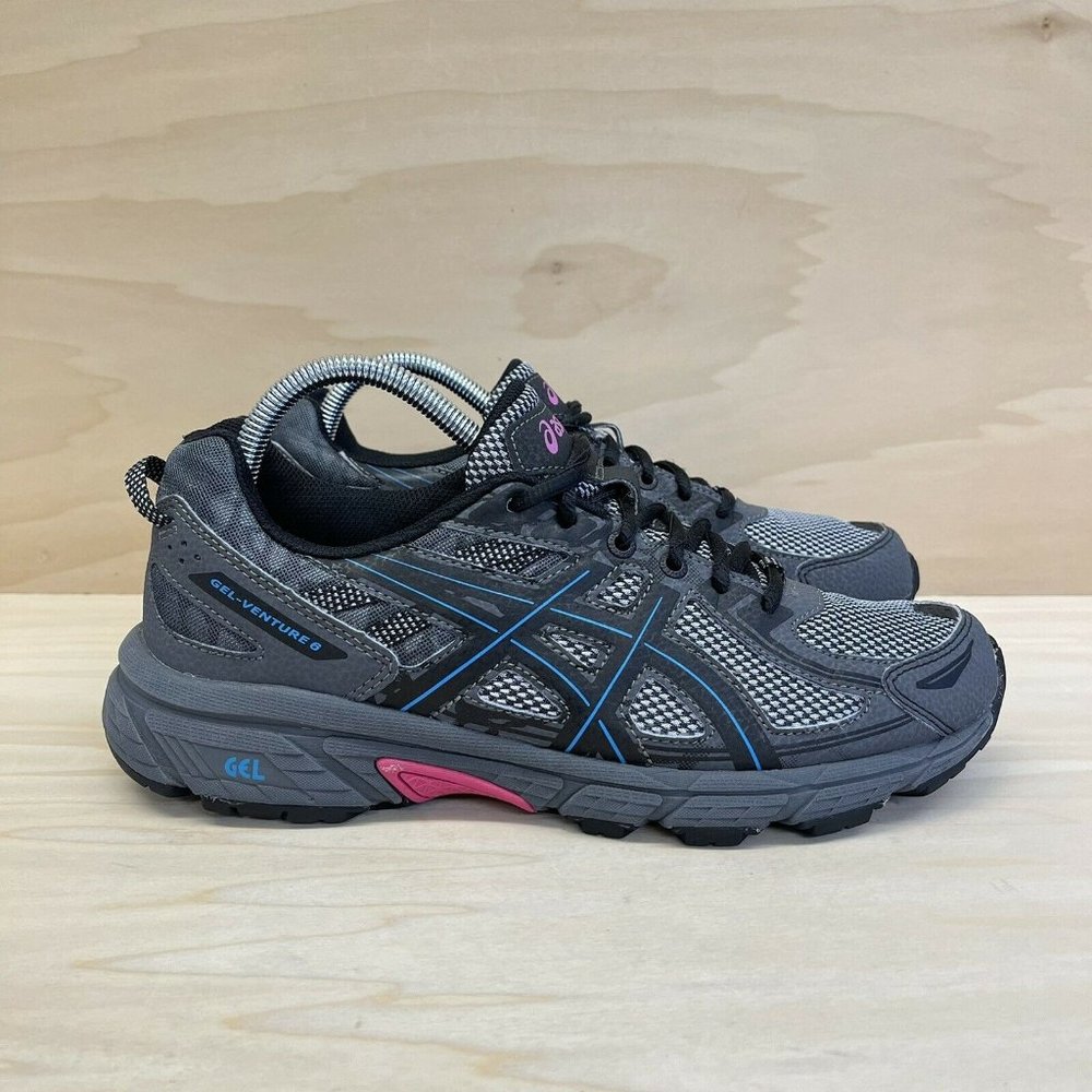 Asics Womens Gel Venture 6 Running Shoes Sneakers Gray T7G6Q Size 10